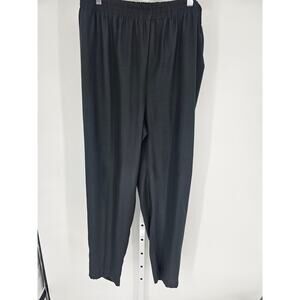 Vintage Alfredo Womens Sz 18 Pull On Elastic Waist Dress Pants Black
